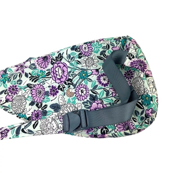 Vera Bradley Floral Backpack - Purple and Teal - Picture 2 of 8